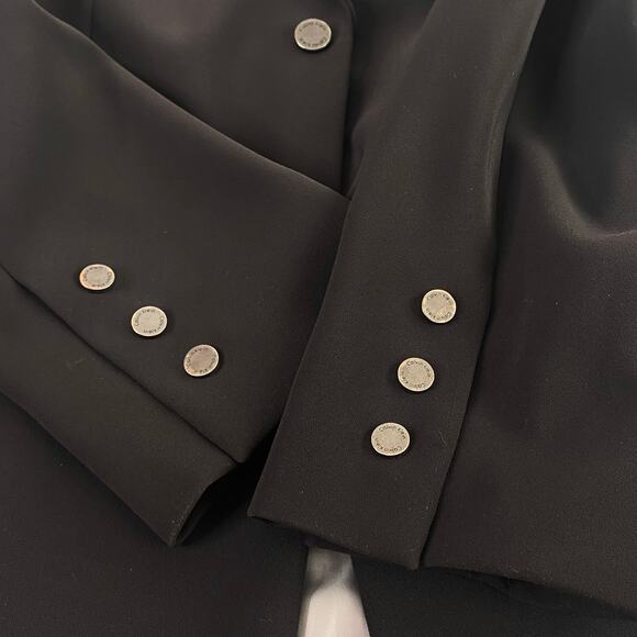 Calvin Klein Chocolate Brown Structured Blazer Pantsuit Sz 2 - Picture 12 of 13